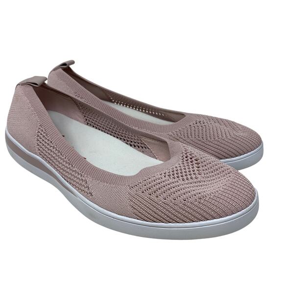 ED Ellen Degeneres Afuera Slip On Ballet Flats Womens Size 10 Pink Mesh - Picture 1 of 6